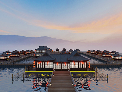 Chinese ancient building model