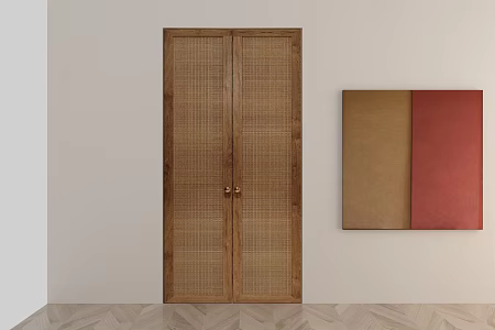 Antique Coat Cabinet Door 3d model