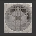 Stainless Steel Industrial Heating Equipment With Circular Grid And Orange Base Ring