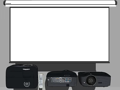 Modern Projector Projection Equipment 3d model