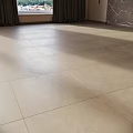 Beige Tile Flooring In Modern Home Interior With Light And Clean Design