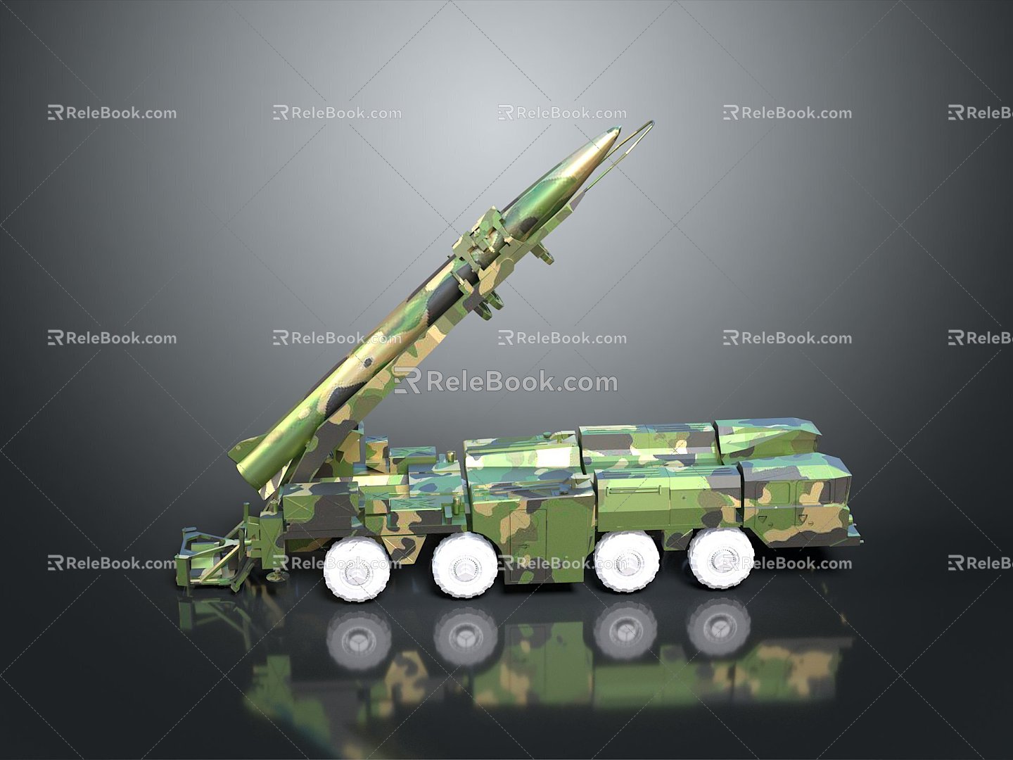 missile vehicle anti-aircraft missile vehicle cruise missile vehicle anti-tank missile vehicle military vehicle military vehicle transportation 3d model