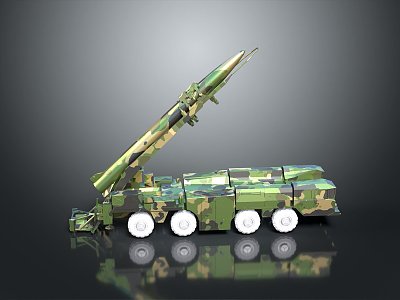 missile vehicle anti-aircraft missile vehicle cruise missile vehicle anti-tank missile vehicle military vehicle military vehicle transportation 3d model