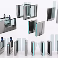 Public Facility Automatic Turnstiles With Stainless Steel Sensor Gates And Various Designs
