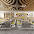 Modern Art Classroom 3d model