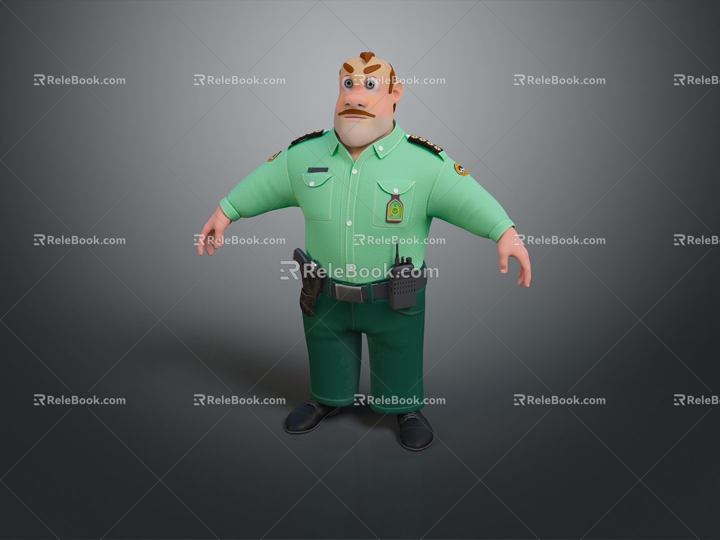 Police officers, civilian police, security, security, soldiers, soldiers, warrior figures 3d model