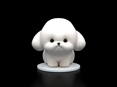 puppy cartoon puppy puppy puppy ornaments dog ornaments dog bomei little bomei 3d model
