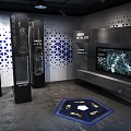 Kunming Metal Industry Exhibition Hall With Display Cases Screens And Information Panels