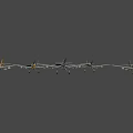 Detailed Green Military Fighter Aircraft With Cross Markings On Wings Propeller And Bombs