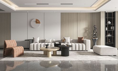 modern living room 3d model