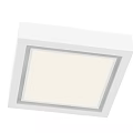 Modern Square White Ceiling Light With Sleek Flush Mount Design And Bright Illumination