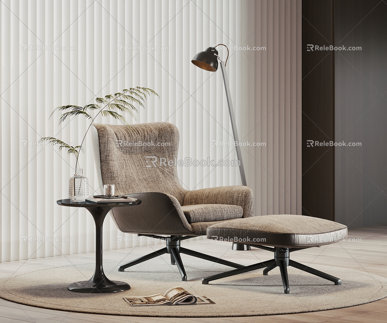 modern leisure chair 3d model