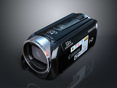 Canon VIXIA HD Camcorder With 53x Zoom Lens For High Definition Video 3d model