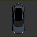Modern Blue SUV With Black Roof Front Grille And Blue Accent Details