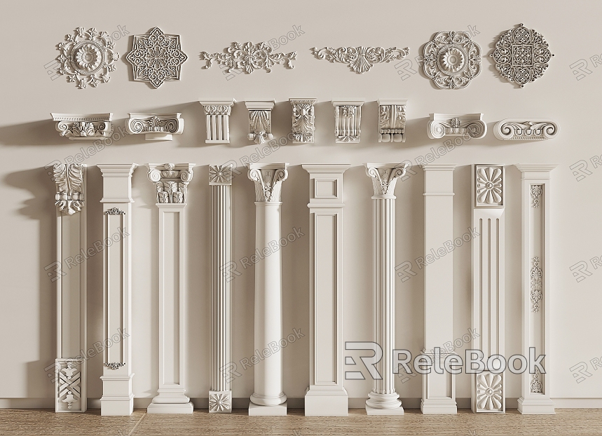 European Roman Column Classical Roman Column model