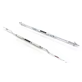 Tactical Silver Bladed Weapons With Black Handles And Double Edged Design