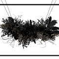 Hanging Floral Arrangement With Pampas Grass Ferns And Neutral Tones Decorative Plants