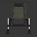 Modern Leisure Chair With Green Fabric Cushion Metal Frame And Non slip Foot Pads