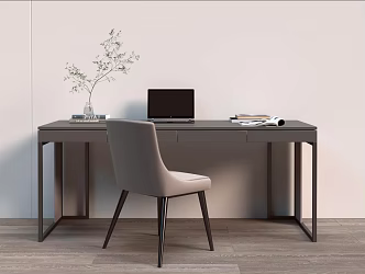 Desk Chair Study Writing Desk Office Desk 3d model