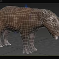 Mohs Founding Father Capybara Monisi Mouse Nissi Animal 3d model