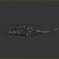 Camouflage Military Helicopter with Large Main Rotors Tail Rotor and Detailed Exterior