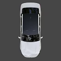 Kia White Sedan With Black Roof Black Wheels And Modern Sleek Exterior Design