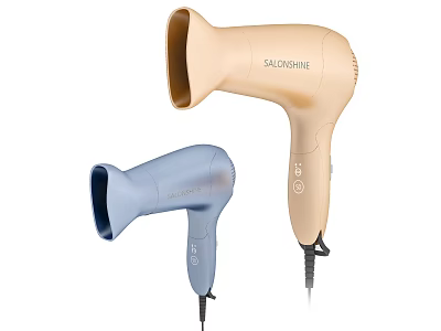 SALONLINE Beige And Blue Hairdryers For Daily Use Home Appliances 3d model