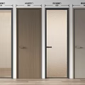 Stylish Interior Swing Door Designs With Wooden Glass Frosted And Solid Panels