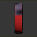 Red And Blue Smart Wristband With Silver Display And Woven Strap