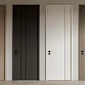 Hinged Doors in Various Colors and Wooden Finishes for Modern Home Interior