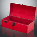Red Open Sturdy Toolbox for Hardware Tools Storage and Organization Solutions 3d model