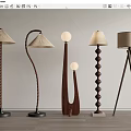 Ancient Floor Lamp in Silent Wind 3d model