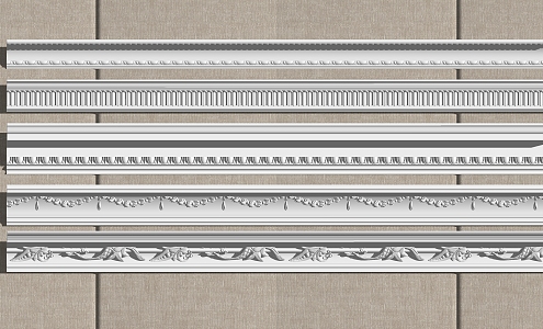 European plaster line 3d model