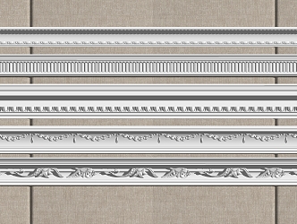 European plaster line 3d model