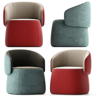 Modern Lounge Chair Open Chick Patricia Urquiola 3d model