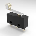 High Precision Industrial Micro Switch With Black Body And Metal Lever Contacts