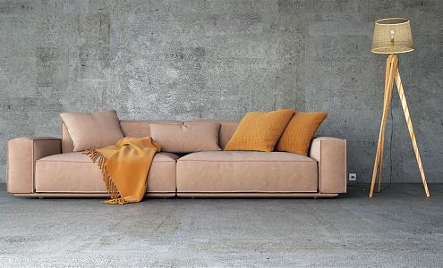 modern double sofa 3d model