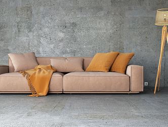 modern double sofa 3d model