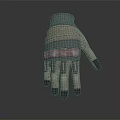 Gray and Black Everyday Use Gloves with Pink Accents Breathable Synthetic Material Design