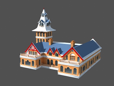 European architecture 3d model