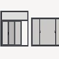modern sliding window 3d model