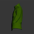 Green Turtleneck Long Sleeve Fitted Top with Soft Fabric for Casual Outfit