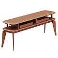 Table Ulivi Console American Walnut Structure 3d model