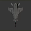 Detailed Silver Aerodynamic Fighter Jet 3D Model With Cockpit And Wings