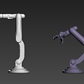 Robot arm metal 3d model