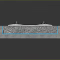 Railway Track Structure With Concrete Base Sleepers Gravel Ballast And Design