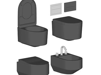 Modern Toilet Minimalist Toilet model