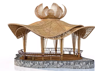 modern pavilion creative pavilion 3d model