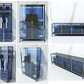 Modern Display Shelves With Glass Doors Drawers And Contemporary Design