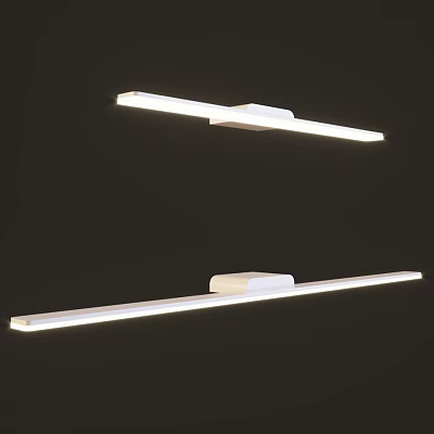 Modern Slim Linear Wall Lights With White LED Illuminated Design For Home 3d model